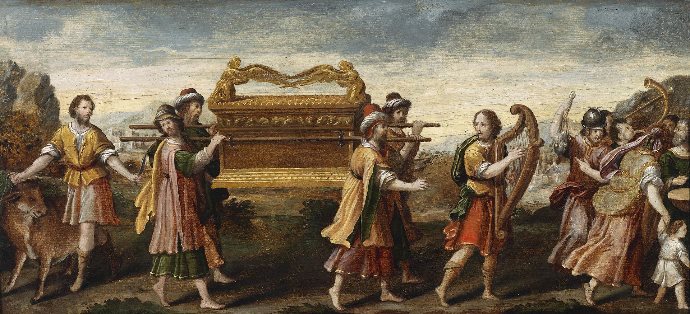 Il furto dell'Arca dell'Alleanza. Prima metà del XVI secolo. Scuola umbra. Dominio pubblico.